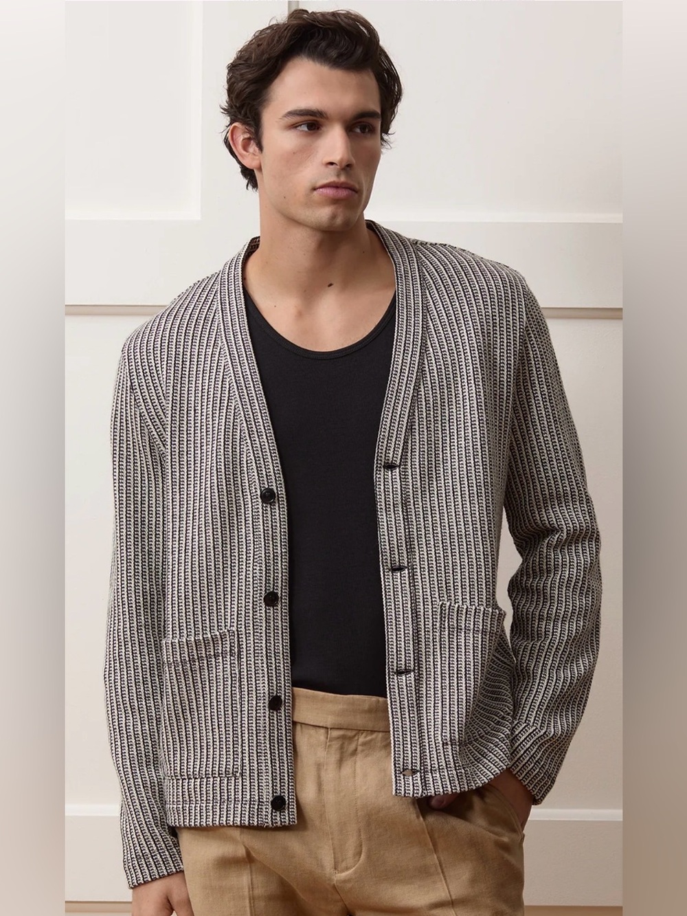 Todd Snyder Ribbed Cotton Cardigan